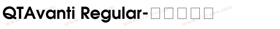 QTAvanti Regular字体转换